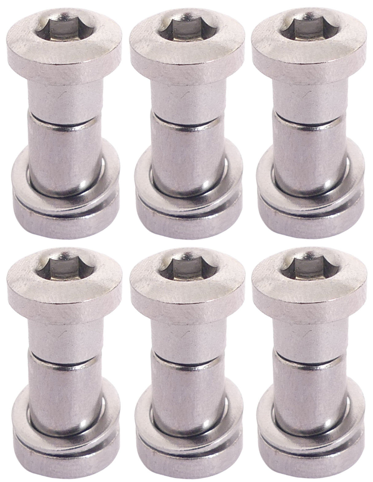 Bofix zadelpenbout inbus 19 mm - chroom (6 stuks)