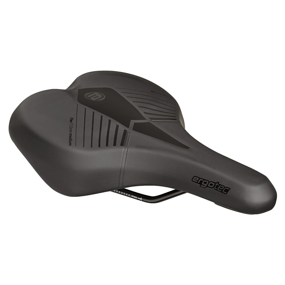 Saddle ergotec komfort l middels svart