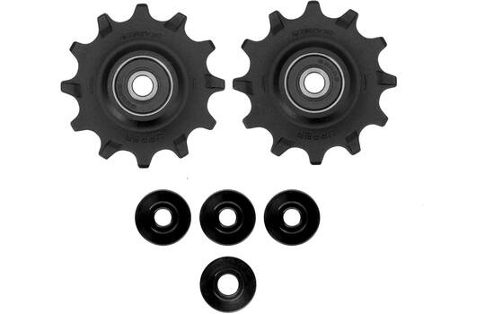 Trivio - roues de dérailleur 12 roulements inox 12t