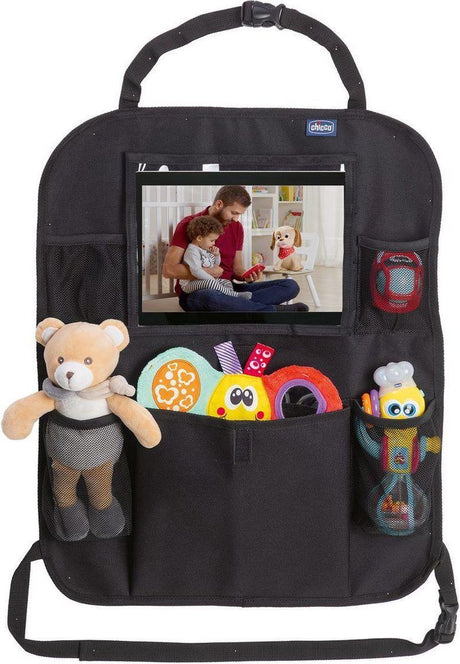 Organisateur de siège de voiture noir Chicco avec support pour tablette c0607988695