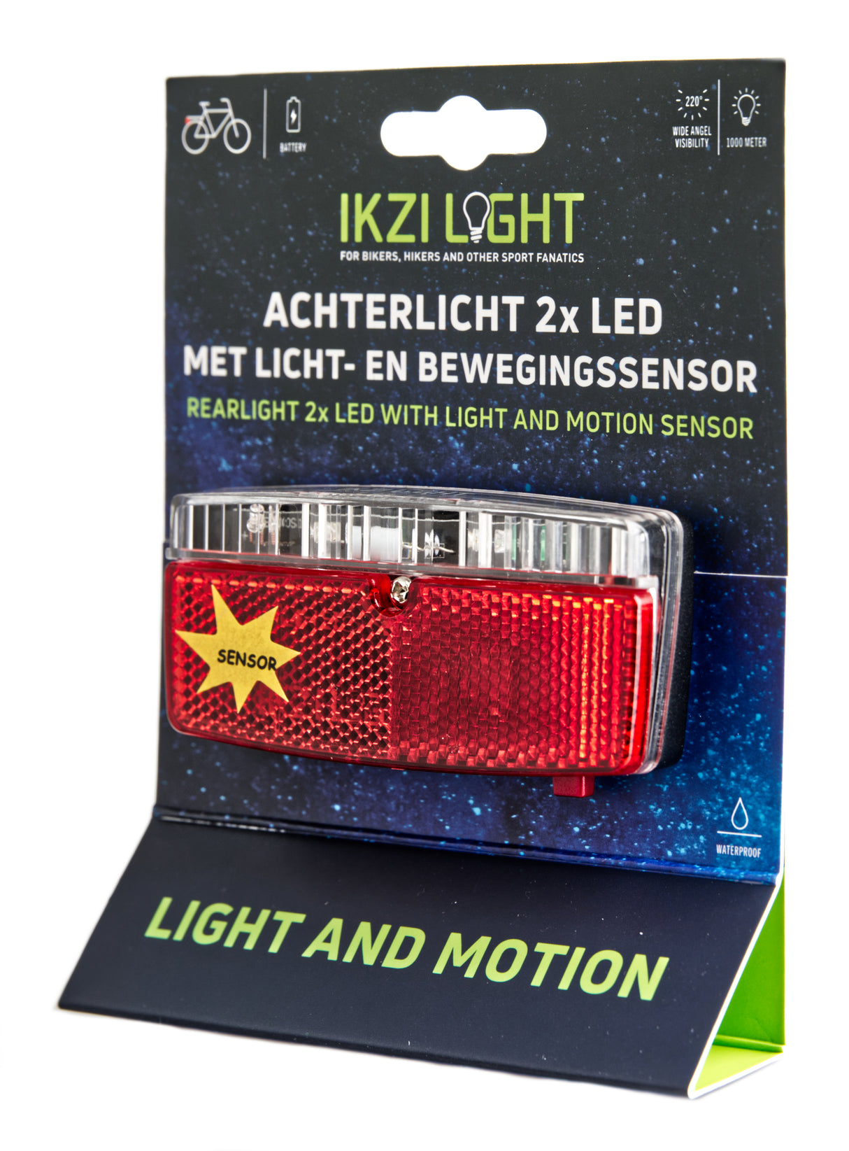 Ikzi-Liichtgefouert Hënnescht Luucht 80 Carrier 2xled Sensor 14405555