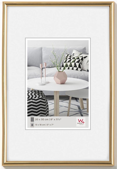 Walther Galeria - cadre en plastique - format photo 20x30 cm - or métallisé