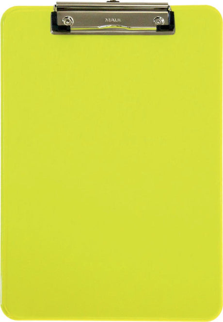Porte-bloc Maul a4 transparent jaune fluo