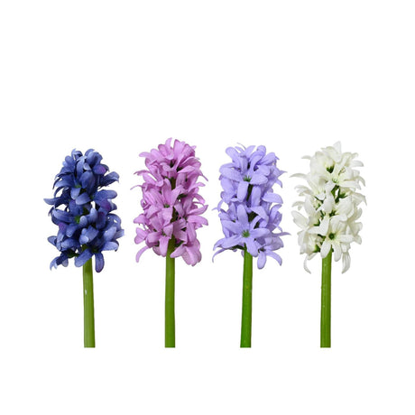 Decoris fleur artificielle jacinthe polyester ø7xh22cm