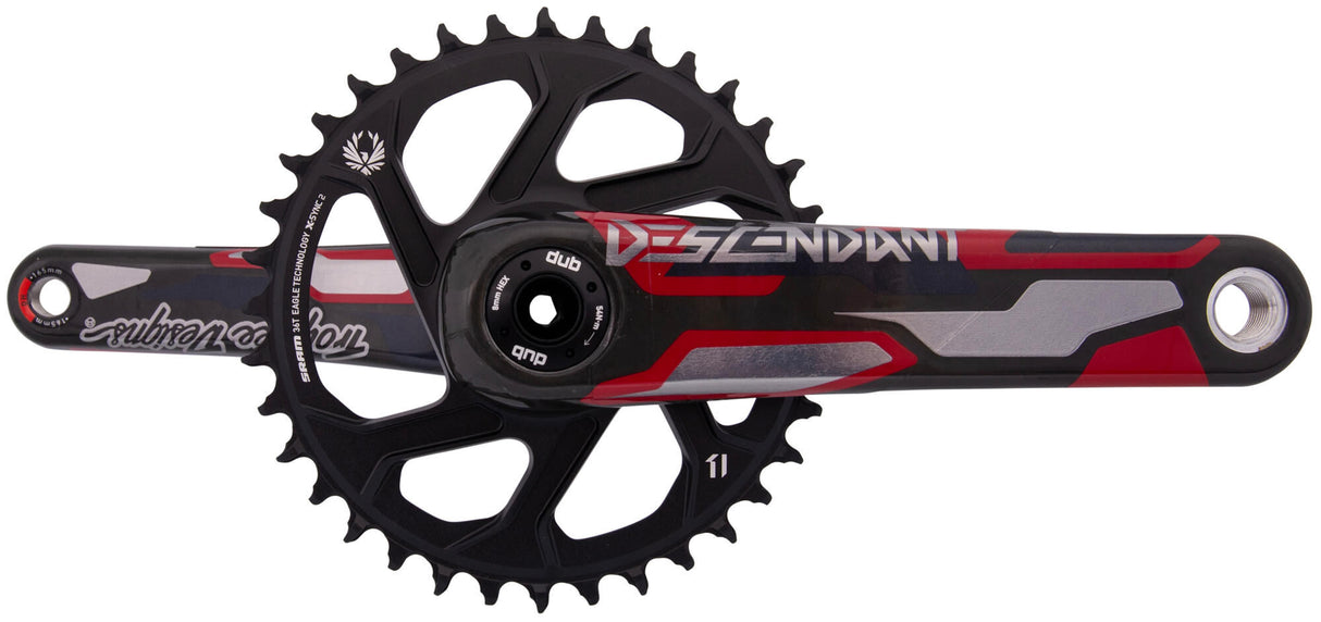 Pédalier Truvativ descendant troy lee design eagle dh pédalier truv.desc.troy lee de.eagle dh dub83 36t