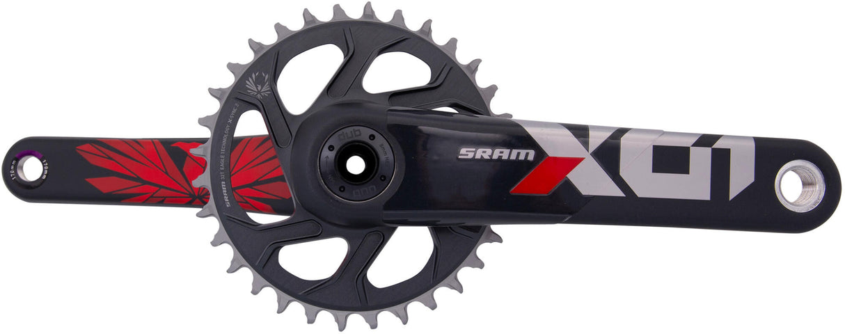 Sram pédalier x01 eagle pédalier x01 eagle 32t 170mm oxy rouge