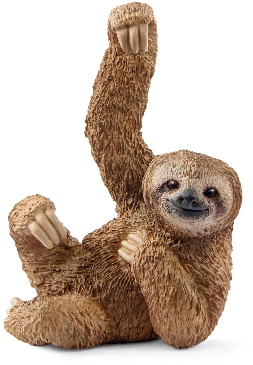 Animal jouet paresseux de la vie sauvage Schleich - peint à la main, éducatif.