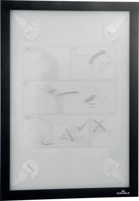 Durable 484301 porte-documents noir (l x h) 236 mm x 323 mm DIN A4 portrait, DIN A4 paysage
