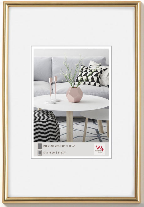 Walther Galeria - cadre en plastique - format photo 30x45 cm - or métallisé