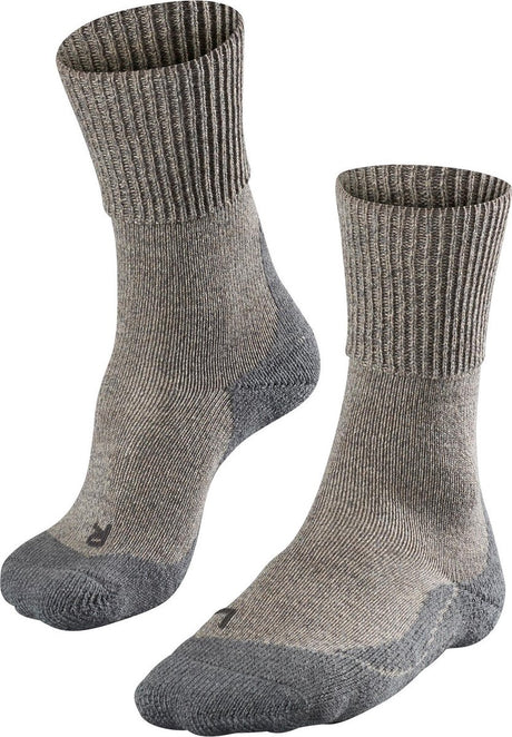 Falke tk1 laine anti-ampoules laine épaisse matériau fonctionnel chaussettes de marche femme beige - taille 41-42