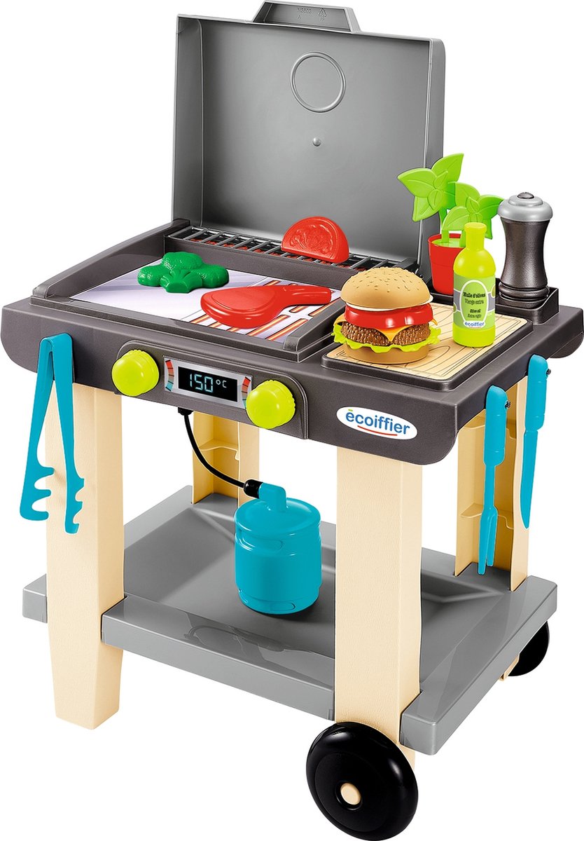 Ecoffier ecoiffier – plancha play barbecue – 18 mois – 2 roues