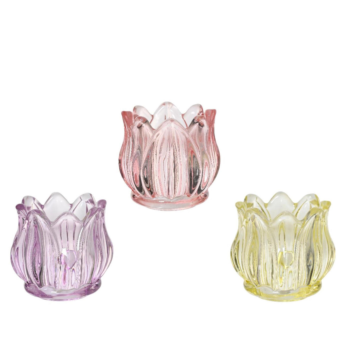 Photophore Decoris verre tulipe h7,3cm