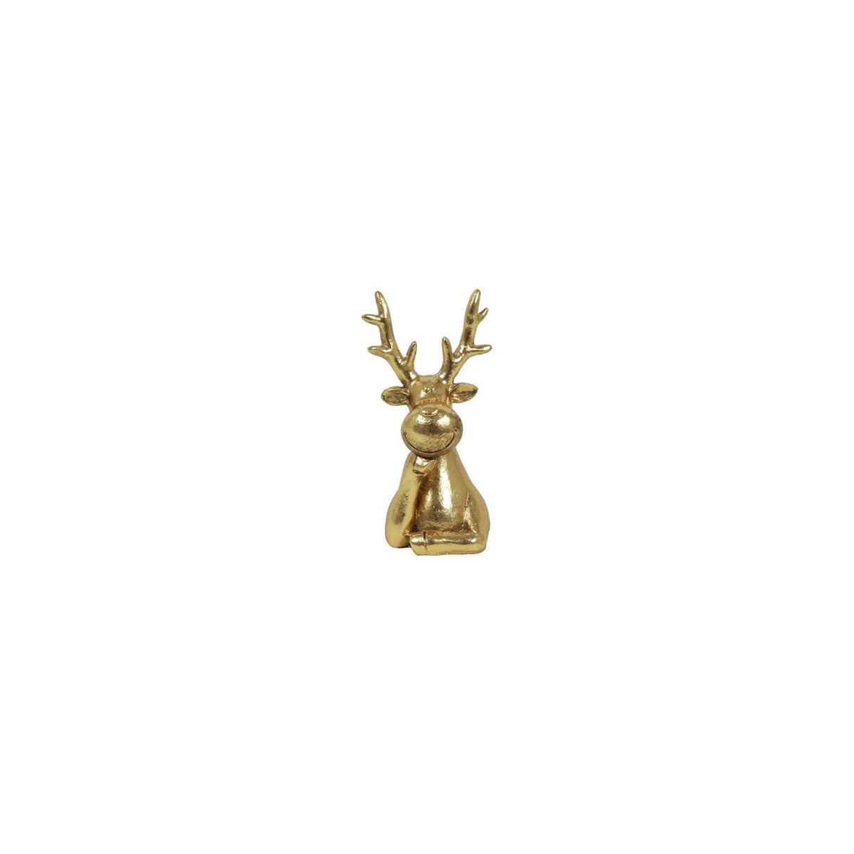 Country field countryfield beeld rendier kop edmond goud polystone 8x7x15,5cm