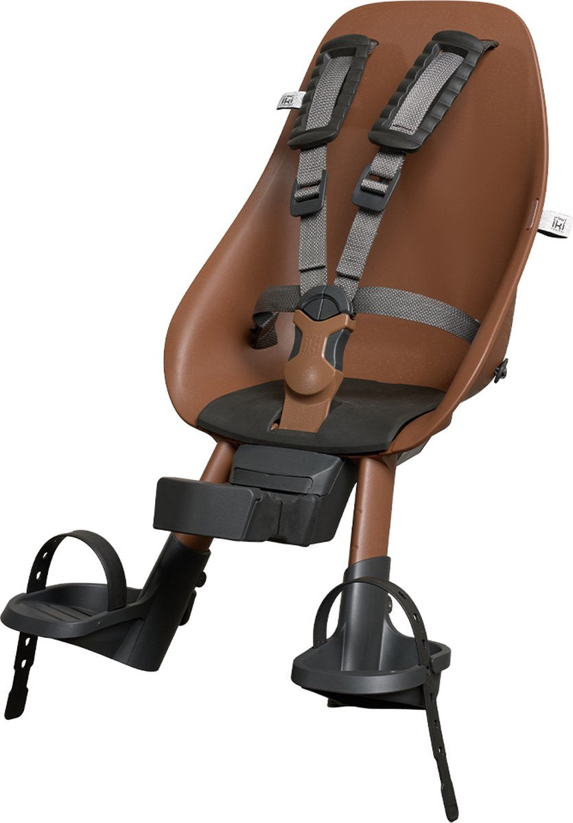 Siège de vélo avant bio Urban iki - haniwa brown bincho noir