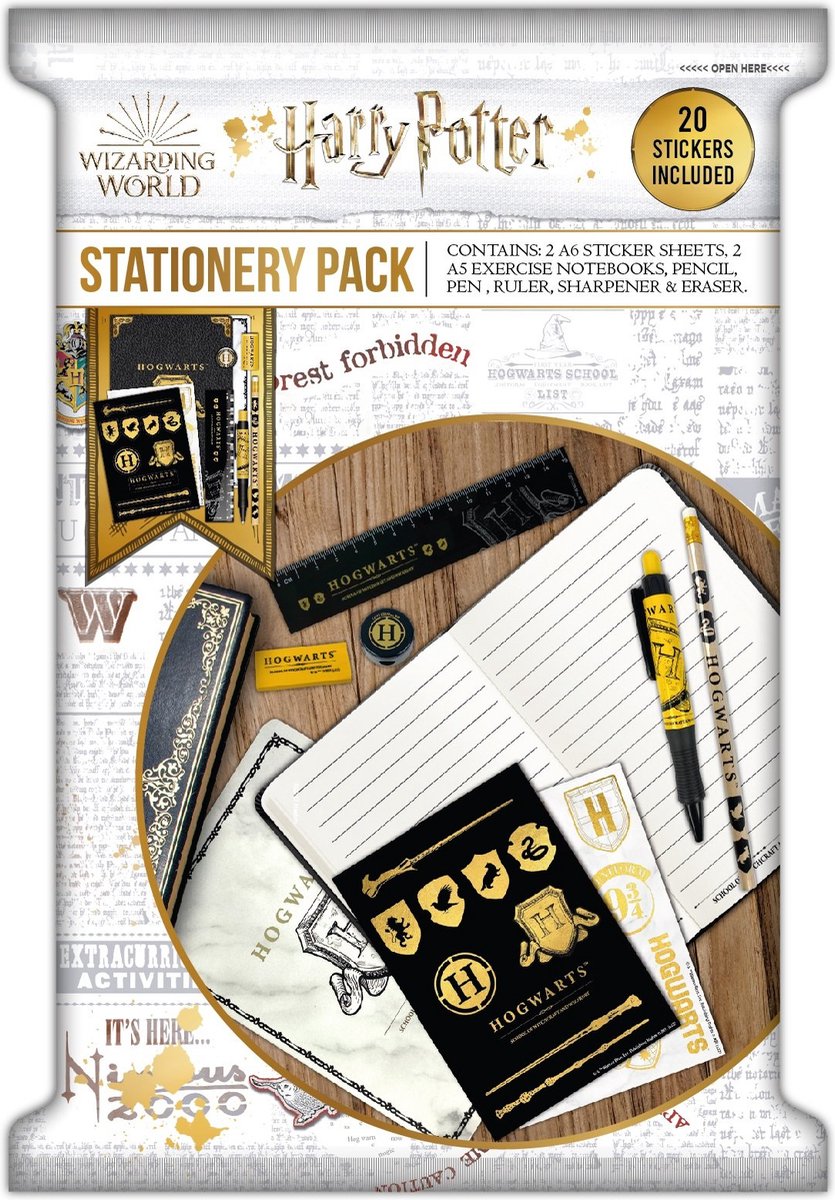 Blue Sky Studios Harry Potter - Poudlard - set d'écriture avec papier