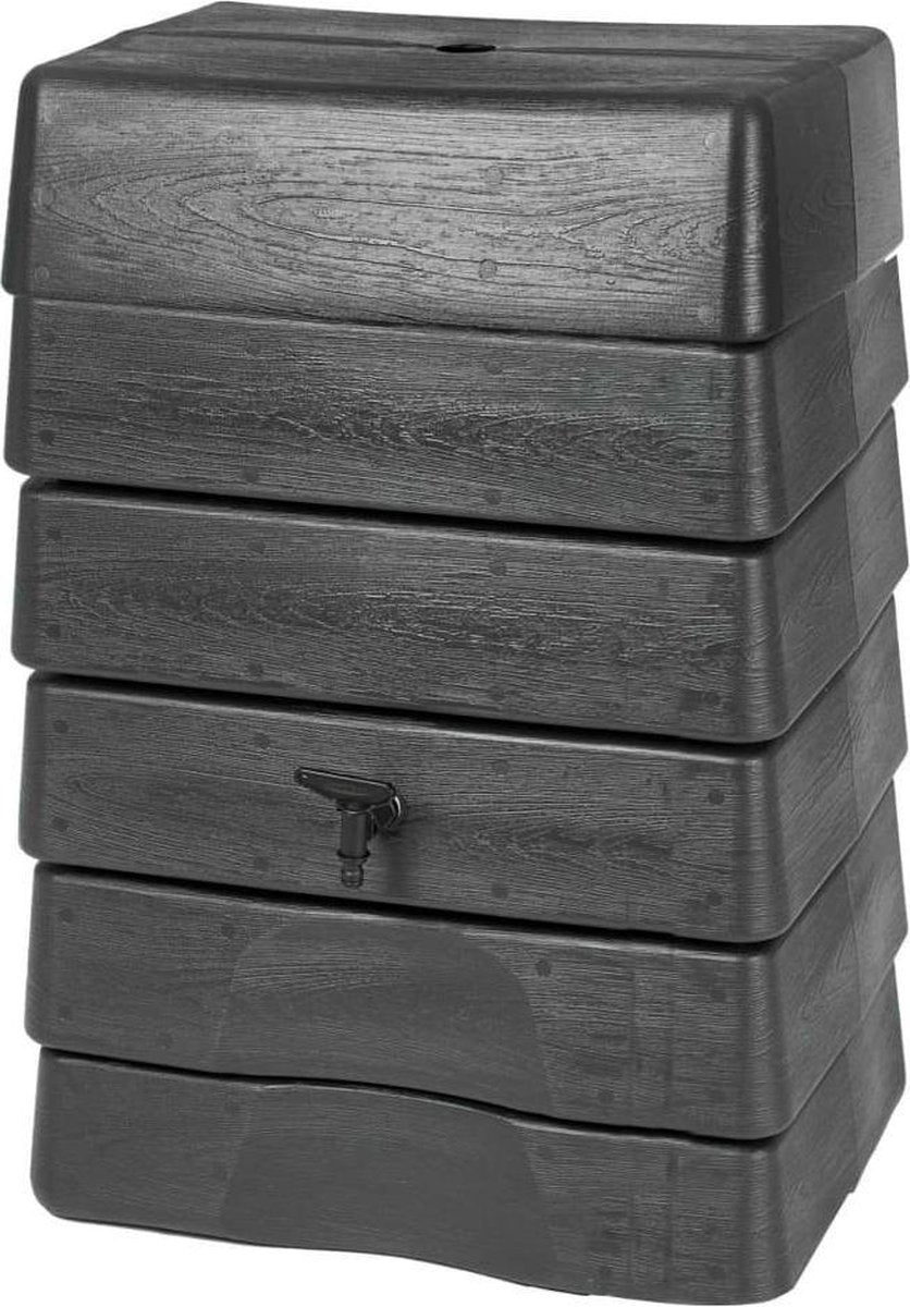 Nature - réservoir de pluie - 168l - h89,5 x 58,5 x 39,5cm - anthracite - modèle mural