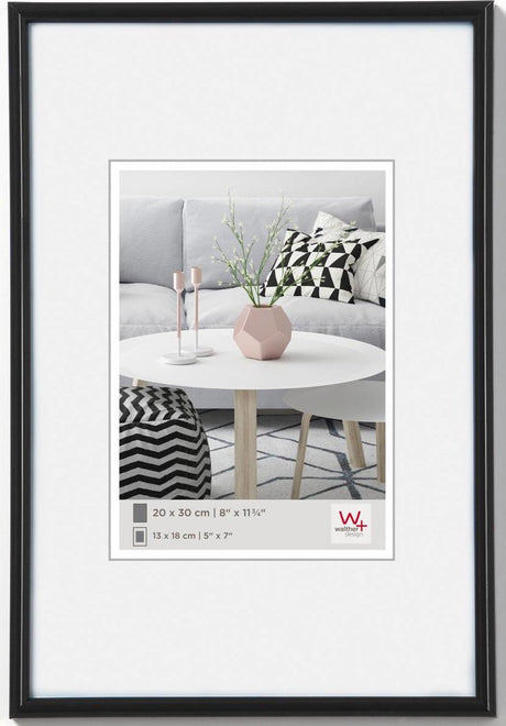 Walther Galeria - cadre en plastique - format photo 29,7x42 cm (din A3) - noir