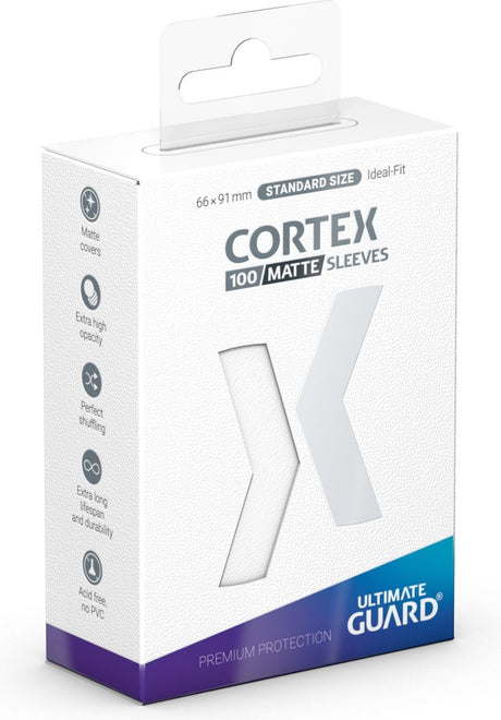 Manchons Cortex Ultimate Guard mats taille standard (100) - blanc