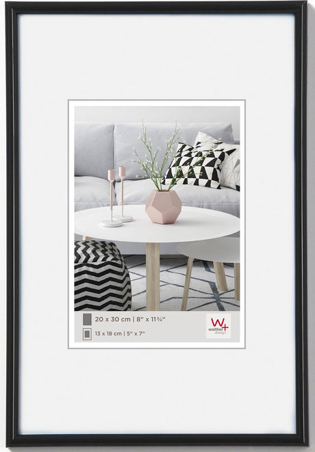 Walther Galeria - cadre en plastique - format photo 10x15 cm - noir