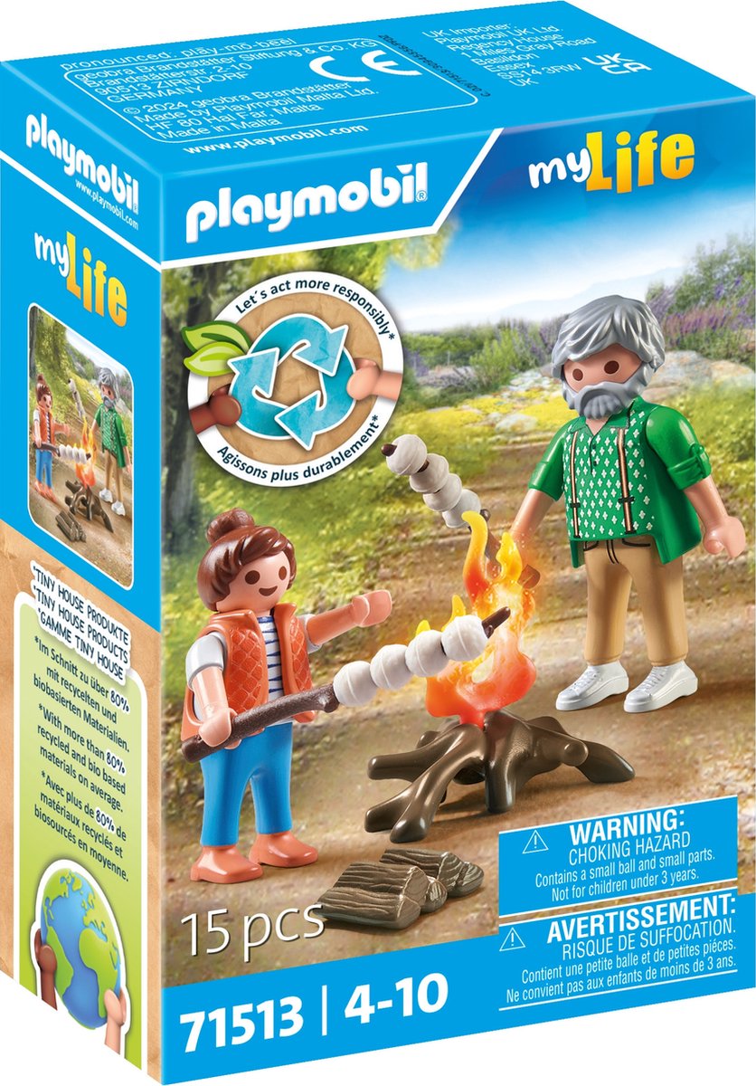 Playmobil My Life Camp Fire avec des guimauves - 71513