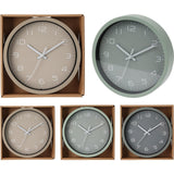 Home styling wandklok ã˜20cm 3 assorti wandklok ã˜20cm groen grijs of taupe