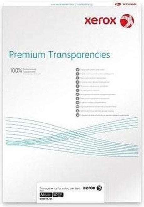 Xerox 003r98205 film d'impression transparent laser a4 (210×297 mm) 50 feuilles