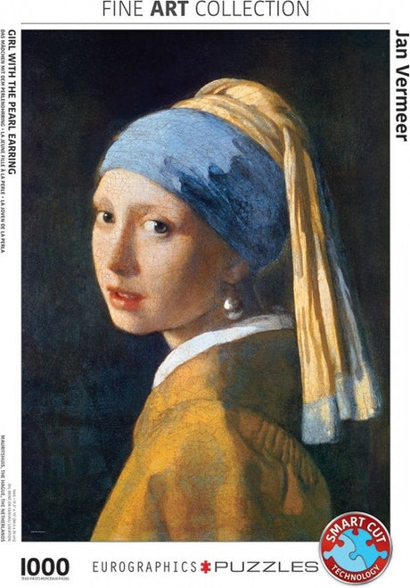 Eurographics - fille avec une boucle d'oreille en perle - jan vermeer de Delft - 1000 pièces 48×68cm (l×h) - puzzle d'art