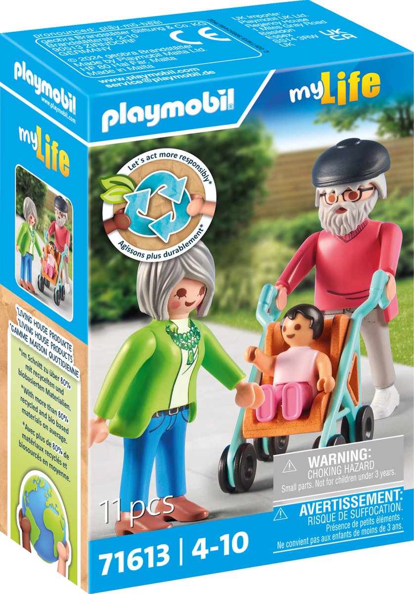Playmobil 71613 grands-parents avec bébé | 2 pièces