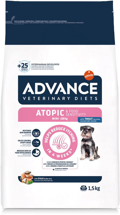 Advance Veterinary Diet S Dog - Atopique - Mini - Nourriture pour chien - 1,5 kg
