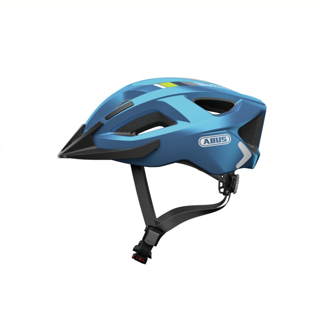 ABUS HELM ADURO 2,0 L (58-62 cm). tige bleu