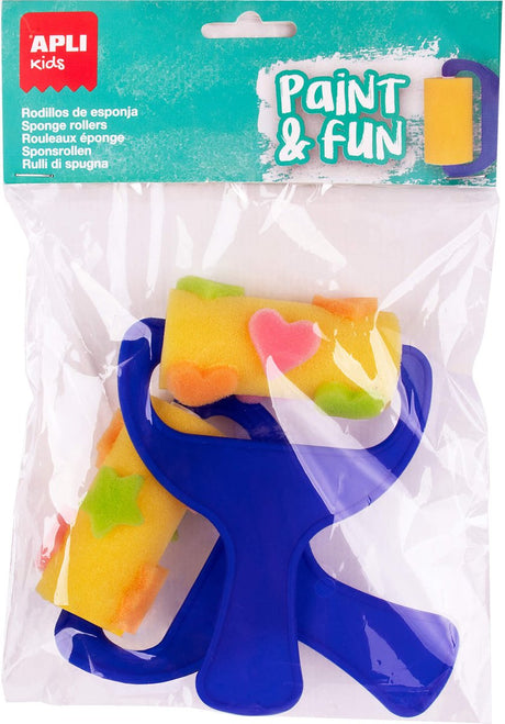Rouleaux éponge Apli Kids - Accessoires de peinture créatifs pour enfants.