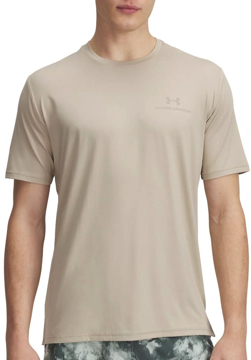 Under armour vanish energy ss-brn heren sportshirt - city khaki - city khaki