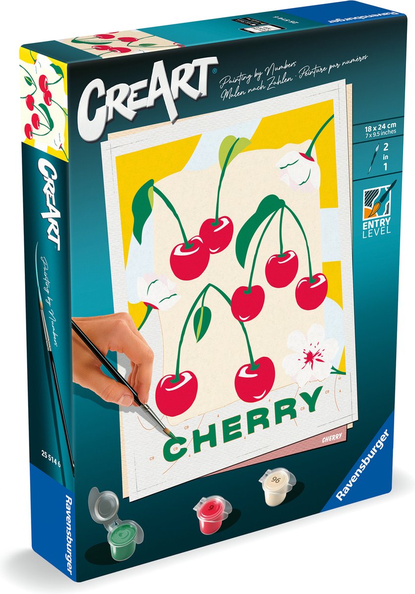 Peinture créative par numéro Ravensburger - cerise