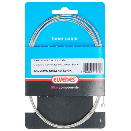 Elvedes Schakel Binnenk 2250 mm en acier inoxydable N nip. 6472RVS-SHIM-49-SL