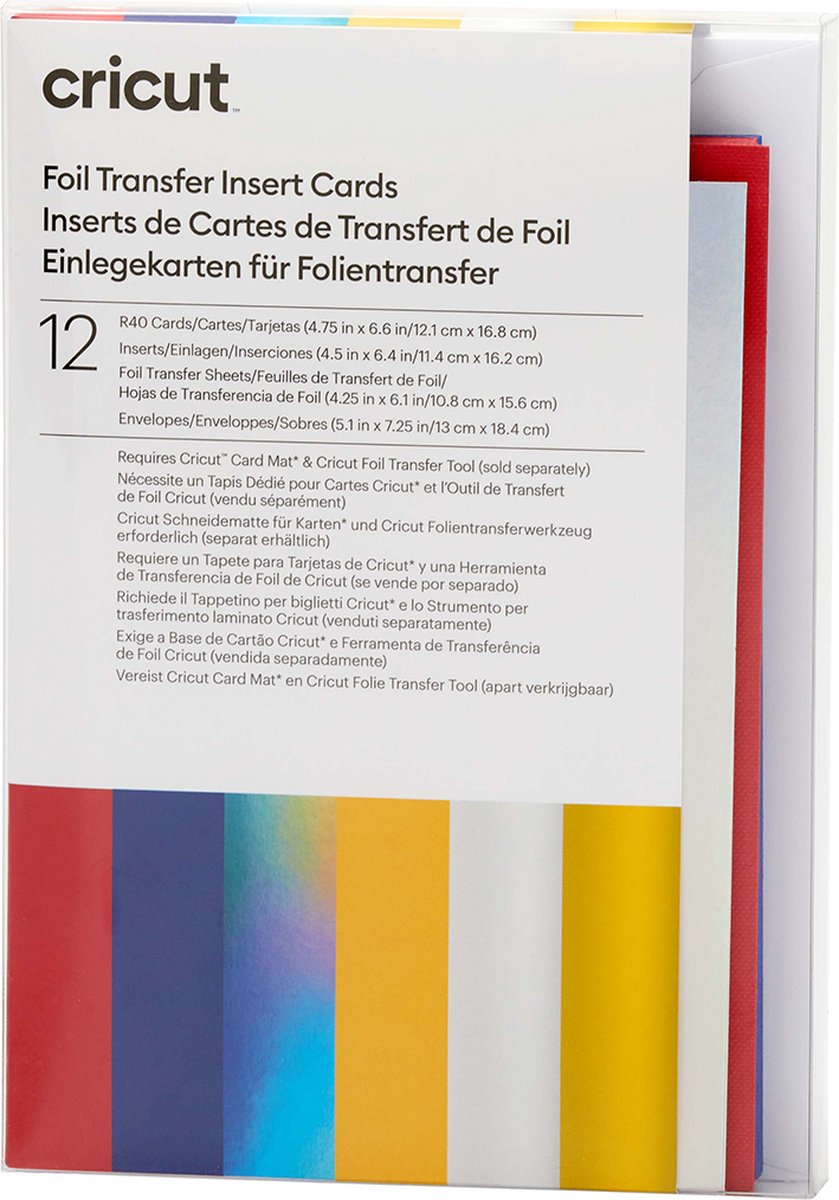 Cricut • insérer des cartes en aluminium célébration r40