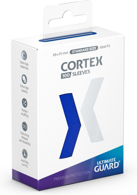 Manchons cortex Ultimate Guard taille standard (100) - bleu