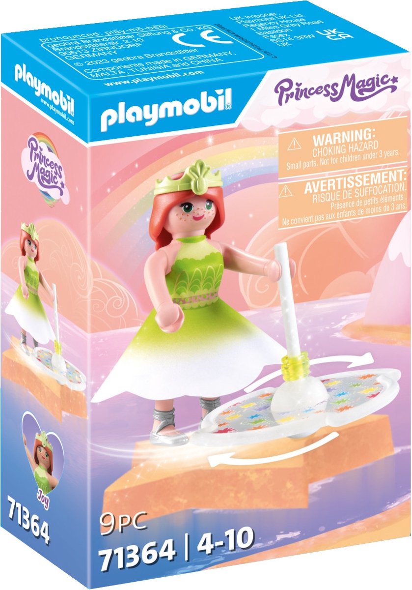 Playmobil princesse haut arc-en-ciel magique avec princesse - 71364