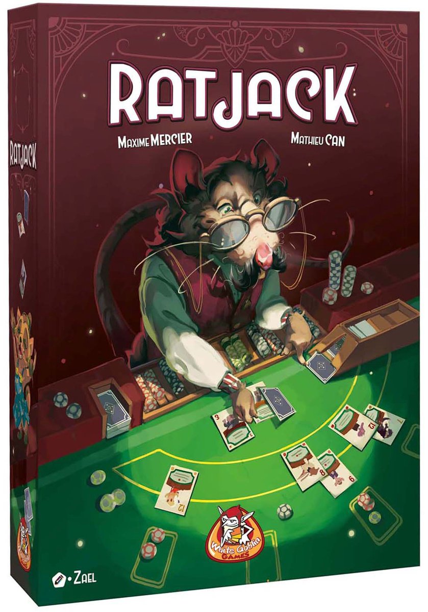 Jeux du gobelin blanc - ratjack - jeu de cartes - 2 à 4 joueurs - 20 minutes - à partir de 10 ans - jeu de cartes fluide et interactif