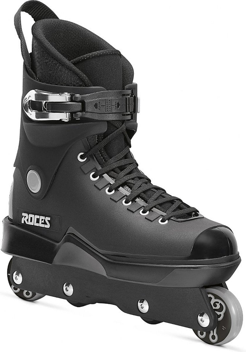 Patins de cascade Roces m12 ufs noirs – adultes – cadre ufs coque à fort impact – taille 45