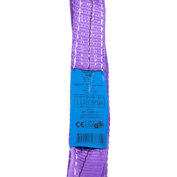 Sangle de levage pour remorque 1 tonne 3 mètres
