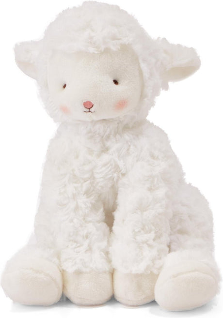 Bunnies by the bay Kiddo l'agneau peluche - peluche - détails brodés - agneau - 33 cm - blanc
