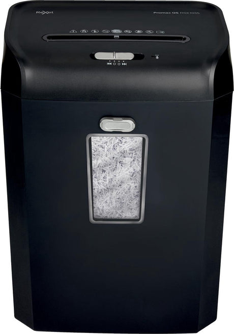 Destructeur de papier Rexel promax qs rsx1035 - déchiquetage p4 - jusqu'à 10 feuilles - 35l - noir