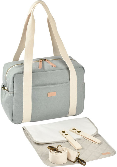 Sac à langer Béaba paris - sac à langer unisexe tendance - 16l - incl. compartiment réfrigérant pour matelas à langer - vert
