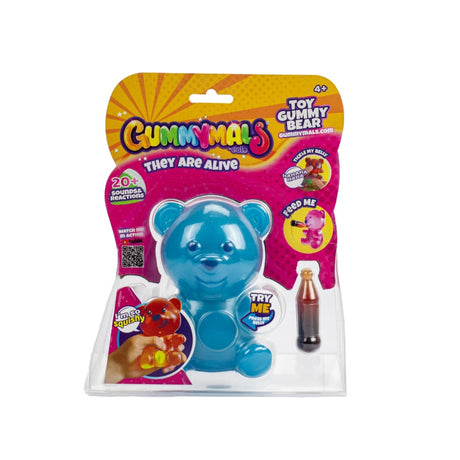 Jiggly pets gummymals ours en gomme 12 cm + bleu clair et sonore