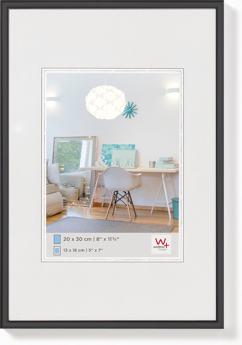 Walther new lifestyle - cadre en plastique - format photo 30x45 cm - noir