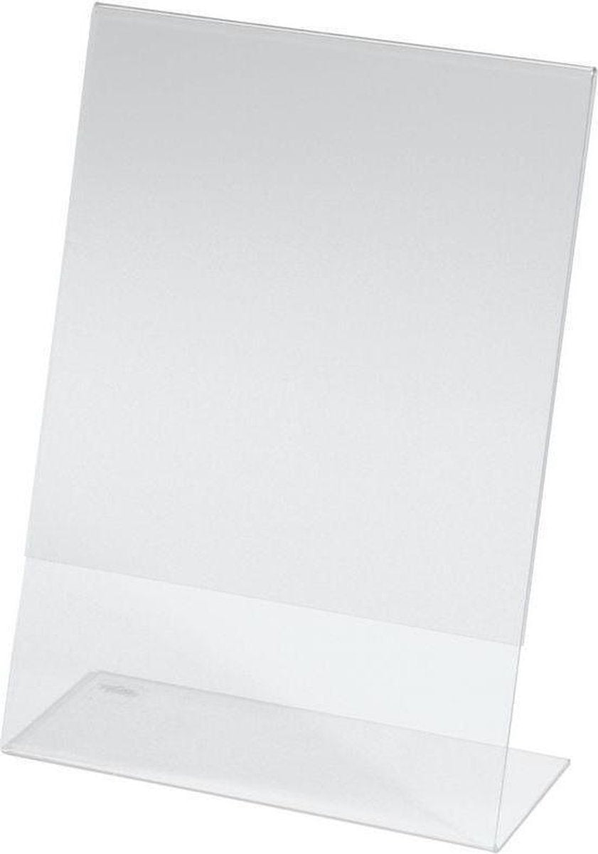 Support de table Sigel - a5 - transparent - incliné - support en l - porte-cartes acrylique - si-ta212
