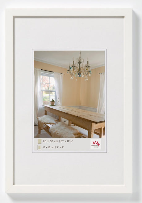 Poivrons Walther - cadre en bois - format photo 29,7x42 cm (a3) - blanc