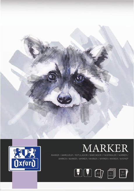 Bloc marqueur Oxford - a3 - 15 feuilles - 180g