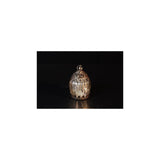 Country field countryfield tafellamp led santos zilver glas ø8x13cm met timer 2xaaa