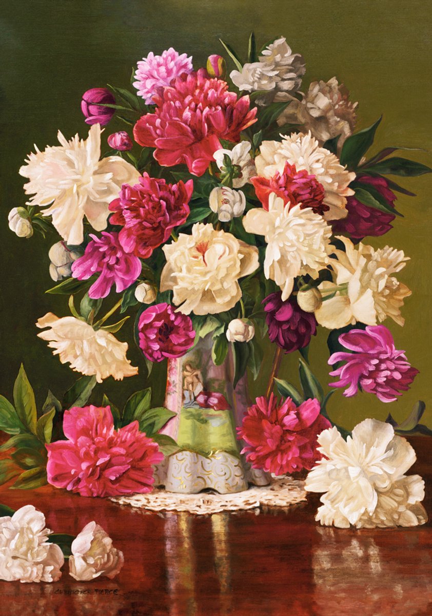 Puzzle Castorland fleurs - belles pivoines - 500 pièces.
